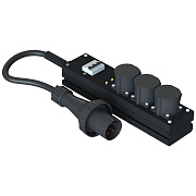 Туровый дистрибьютор питания в черном исполнении TC 530 ICB BE (с автовыключателем)